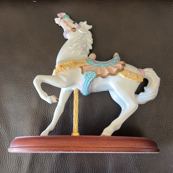Vtg Lenox Carousel Nautical Horse Hand Painted Porcelain Collectible Figurine - Picture 11 of 14